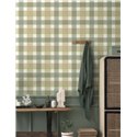 Papel pintado cuadros efecto textil beige claro - Cristiana Masi Top Stripes 38421