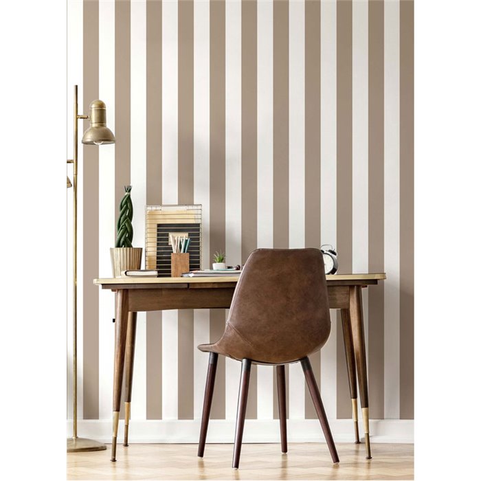 Papel pintado rayas grises y blancas - Cristiana Masi Top Stripes 38441