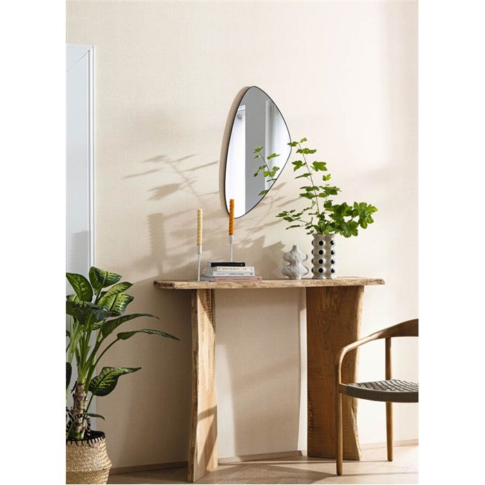 Caselio|Papel pintado efecto rafia beige jaspeado|Symphony