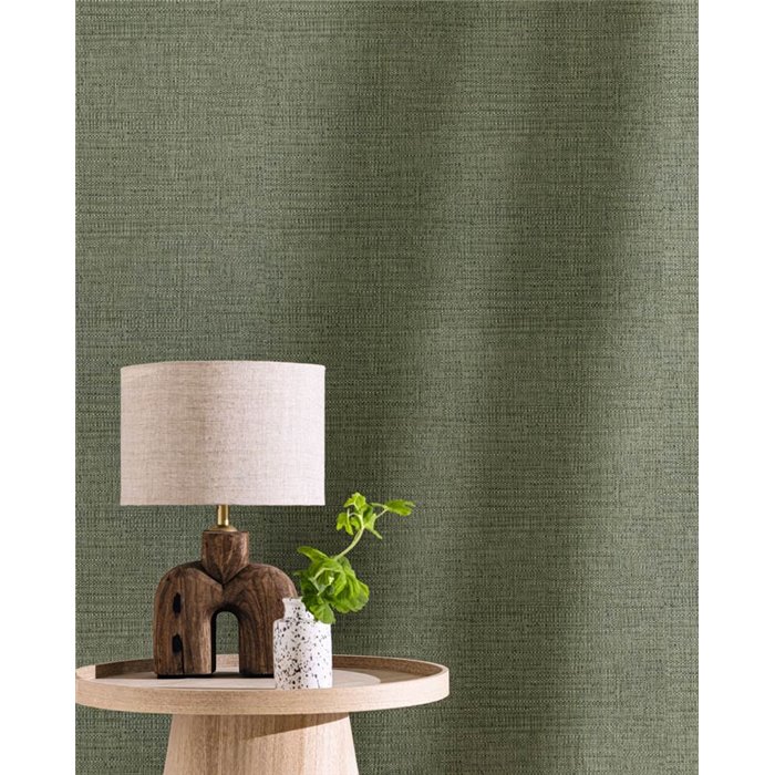 Caselio|Raffia-Effekt Tapete grün marmoriert|Symphony