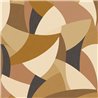 Caselio|Geometric natural-fiber brown wallpaper|Symphony