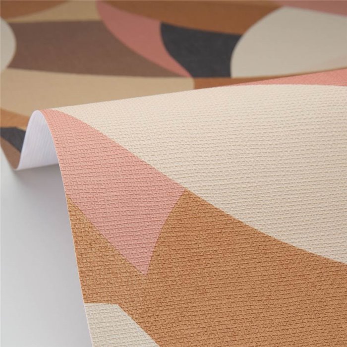 Caselio|Papier peint fibre végétale géométrique marron|Symphony