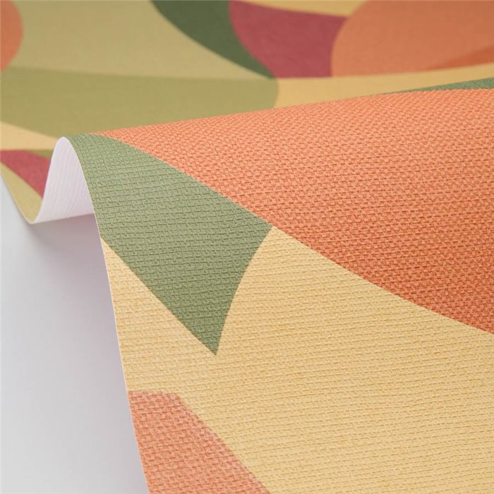 Caselio|Papier peint fibre végétale géométrique multicolore|Symphony