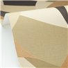 Caselio|Geometric natural-fiber brown and green wallpaper|Symphony
