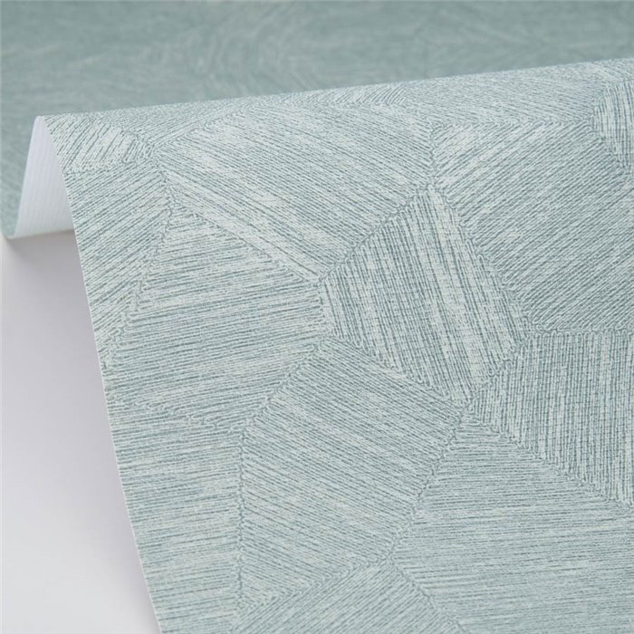 Papel pintado mate patchwork vegetal azul - Caselio Symphony 107016109