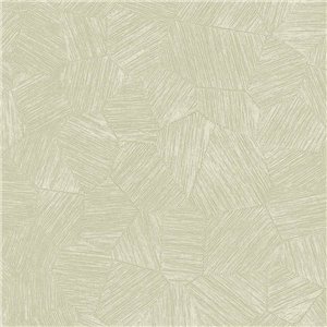 Caselio|Geometric natural-fiber brown and green wallpaper|Symphony