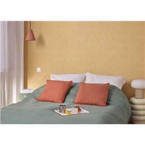 Caselio|Papel pintado efecto rafia beige jaspeado|Symphony 2