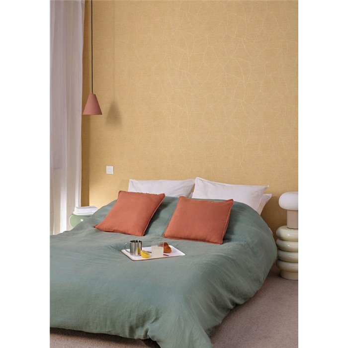 Caselio|Papier peint raphia beige éclectique|Symphony