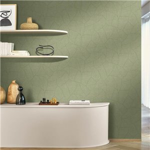 Caselio|Papel pintado efecto rafia beige jaspeado|Symphony 2
