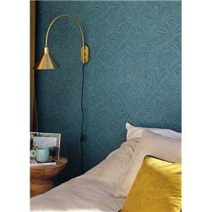 Caselio|Papel pintado efecto rafia beige jaspeado|Symphony 2