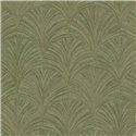 Caselio|Natural-fiber palmettes green wallpaper|Symphony