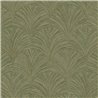 Caselio|Natural-fiber palmettes green wallpaper|Symphony