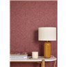 Caselio|Natural-fiber palmettes red wallpaper|Symphony