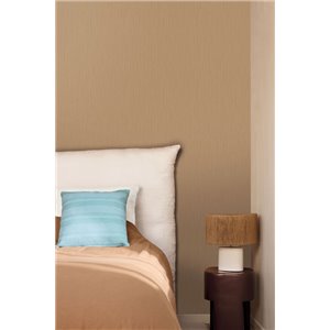 Wood-effect wallpaper in brown - Caselio Woodline 106802020 2