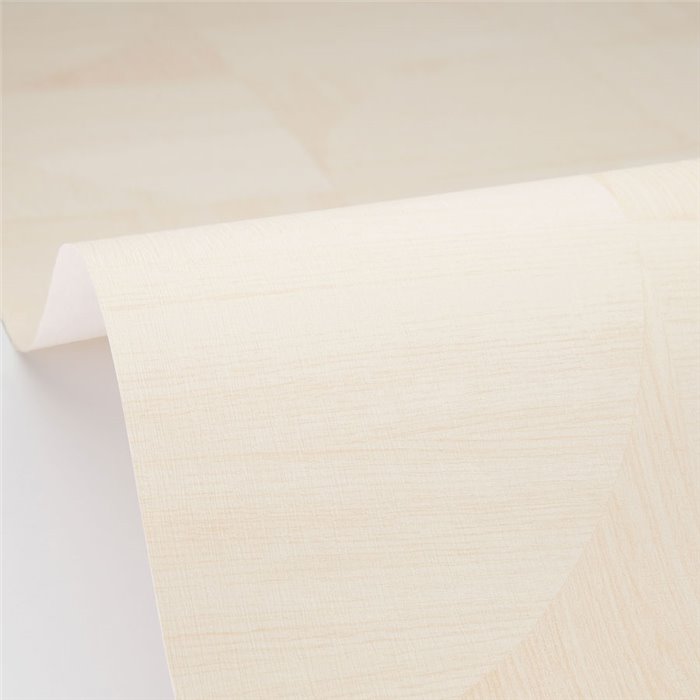 Caselio|Geometric wood-effect wallpaper in white|Wood Imitation