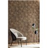 Papier peint moderne effet bois coloris marron foncé - Caselio Woodline 106822002