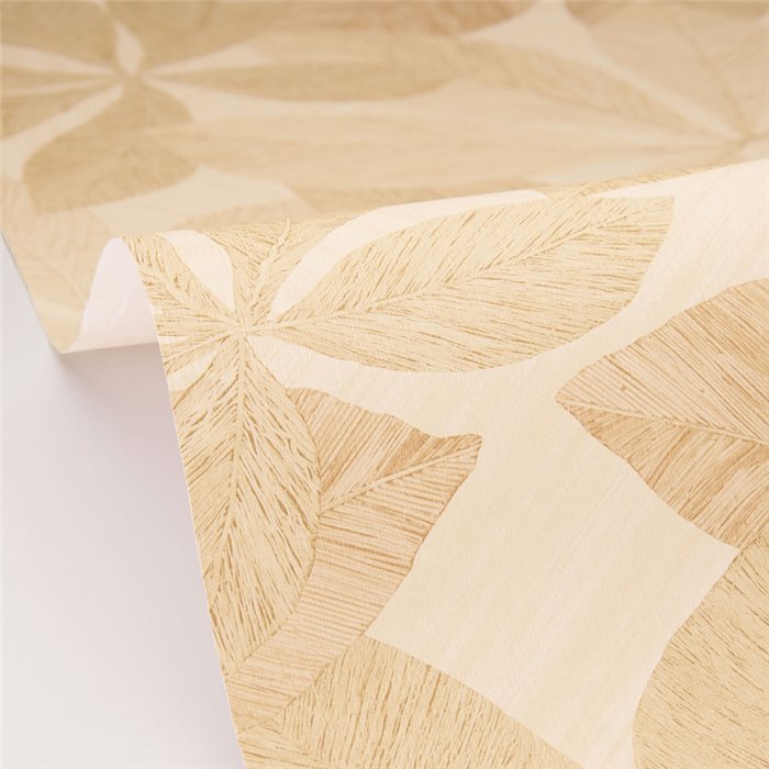 Papier peint floral effet bois coloris beige - Caselio Woodline 106830010