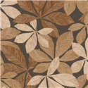 Caselio|Floral wood-look wallpaper in black|Woodline