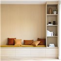 Papier peint lattes de bois style japandi coloris beige - Caselio Woodline 106841009