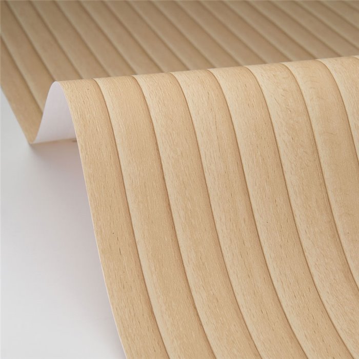 Tapete mit holzlatten im japandi stil beige - Caselio Woodline 106841009