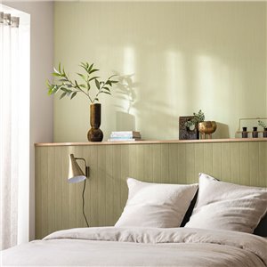 Tapete mit holzpaneelen weiß - Caselio Woodline 106850000 2