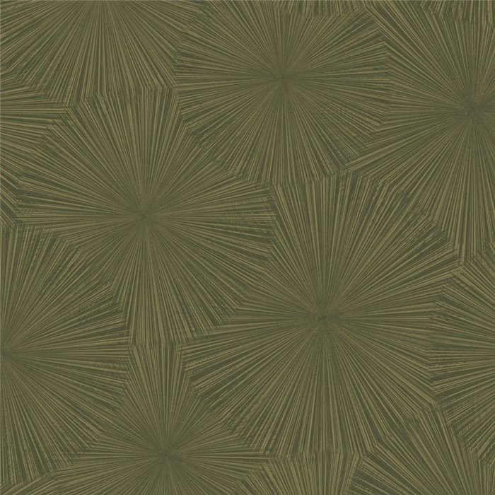 Papier peint moderne vert brillant géométrique - Casadeco Solaris 201877777