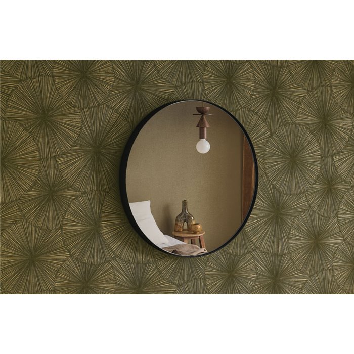 Modern geometric glossy green wallpaper - Casadeco Solaris 201877777