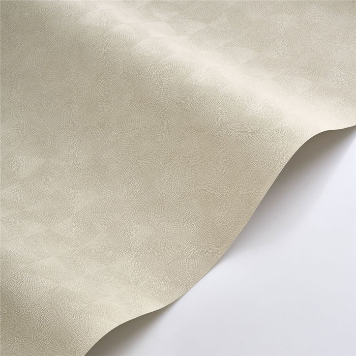 Contemporary geometric glossy beige wallpaper - Casadeco Solaris 201881485