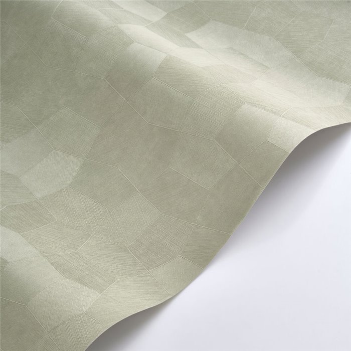 Casadeco|Contemporary abstract-pattern green wallpaper|Solaris