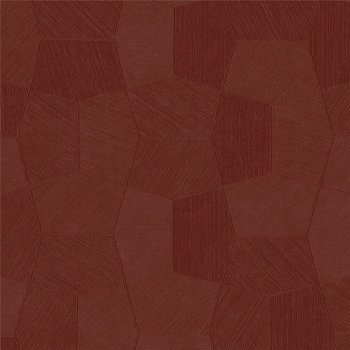 Papier peint contemporain rouge mat abstrait - Casadeco Solaris 201898888