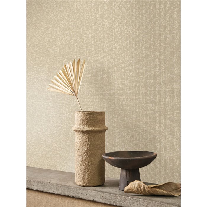 Tapete zeitgenössisch glänzend beige minimalistisch - Casadeco Solaris 201901622