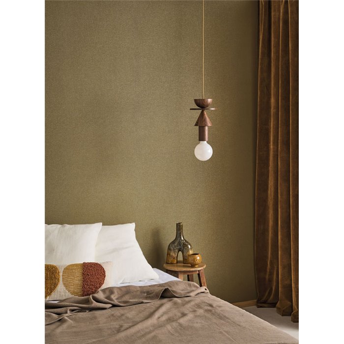 Papier peint moderne marron brillant minimaliste - Casadeco Solaris 201902649