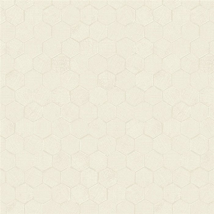 Modern honeycomb glossy white wallpaper - Casadeco Solaris 201910073