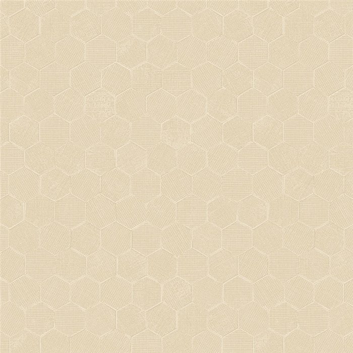 Papier peint moderne beige brillant motif nid d’abeille - Casadeco Solaris 201911497