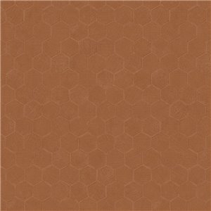 Tapete modern wabenmuster braun - Casadeco Solaris 201911860