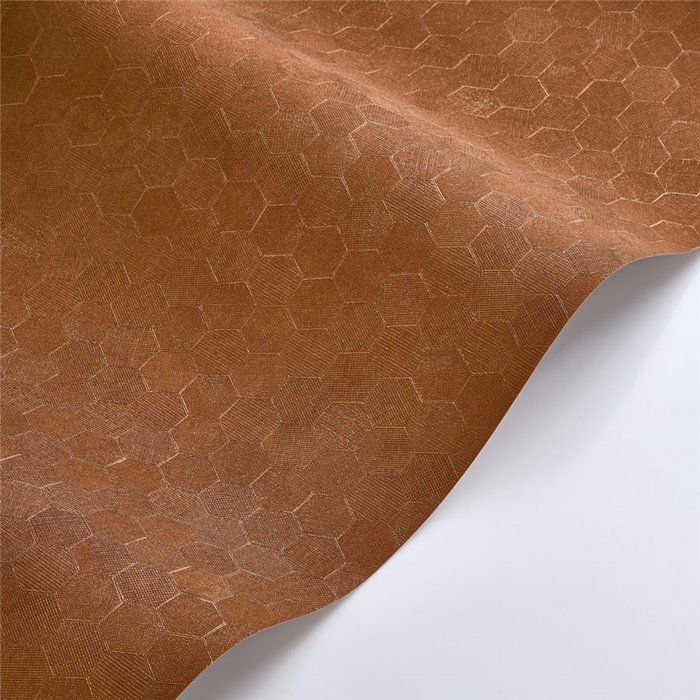 Papier peint moderne terracotta brillant - Casadeco Solaris 201913000