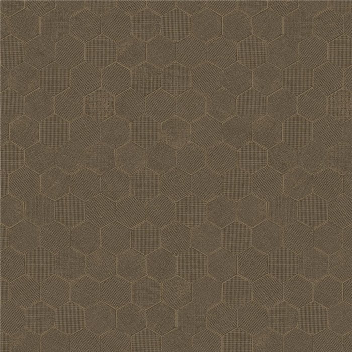 Papier peint moderne noir brillant motif nid d’abeille - Casadeco Solaris 201919947