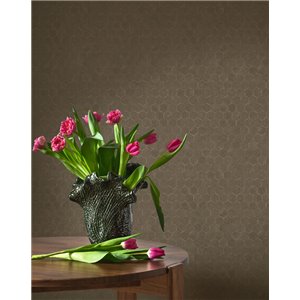 Tapete modern glänzend terracotta - Casadeco Solaris 201913000 2