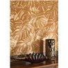 Floral monstera-leaf wallpaper in brown glossy - Casadeco RIO 201792618