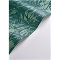 Casadeco|Floral monstera-leaf wallpaper in green glossy|Rio