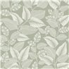 Papier peint floral plantes tropicales vert clair brillant - Casadeco RIO 201807244