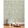 Floral tropical-plant wallpaper in light green glossy - Casadeco RIO 201807244