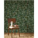 Papier peint floral plantes tropicales vert brillant - Casadeco RIO 201807850