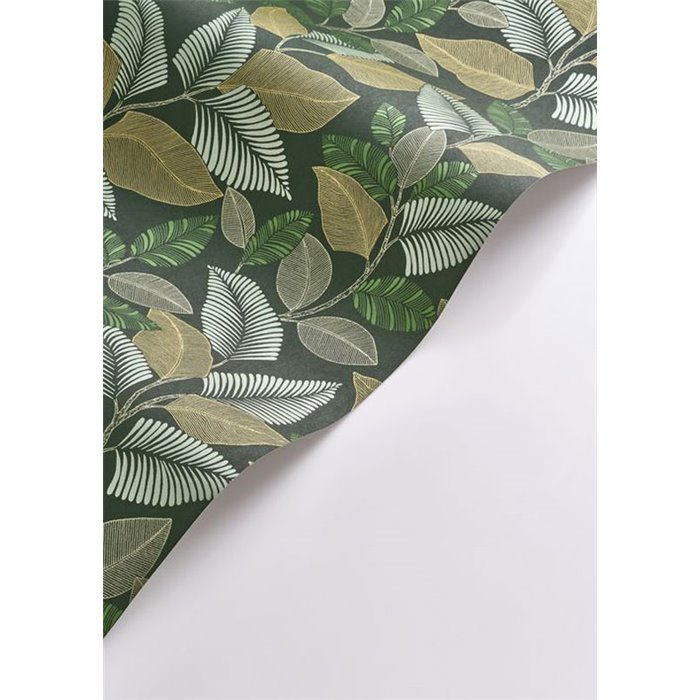 Papier peint floral plantes tropicales vert brillant - Casadeco RIO 201807850
