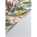 Casadeco|Tropical ficus-leaf wallpaper in multicolor matte|Rio