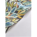 Casadeco|Tropical ficus-leaf wallpaper in blue matte|Rio