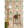 Tropical pineapple-and-flower wallpaper in multicolor matte - Casadeco RIO 201824497