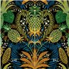 Papier peint tropical ananas et fleurs noir mat - Casadeco RIO 201827910