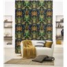 Papier peint tropical ananas et fleurs noir mat - Casadeco RIO 201827910
