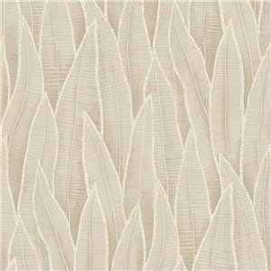 Papier peint floral grandes feuilles de sansevieria vert - Casadeco RIO 201837914